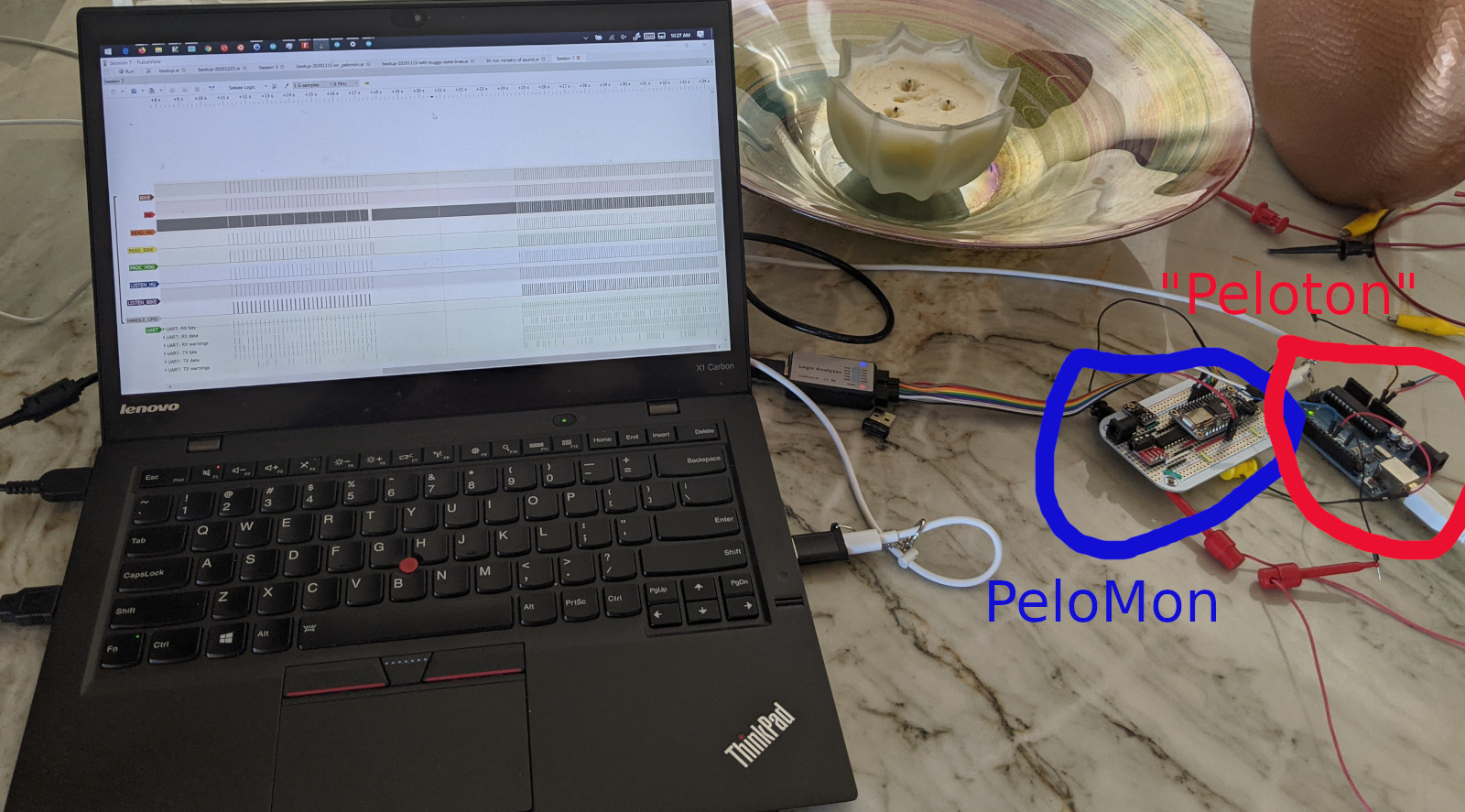 PeloMon and hardware emulator